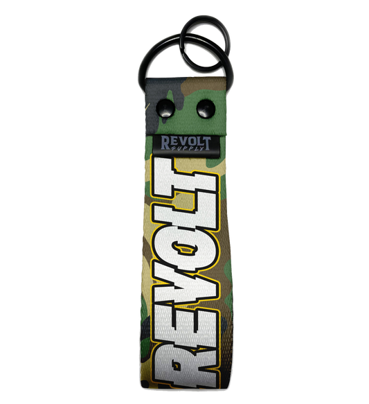 GREEN CAMO KEYCHAIN